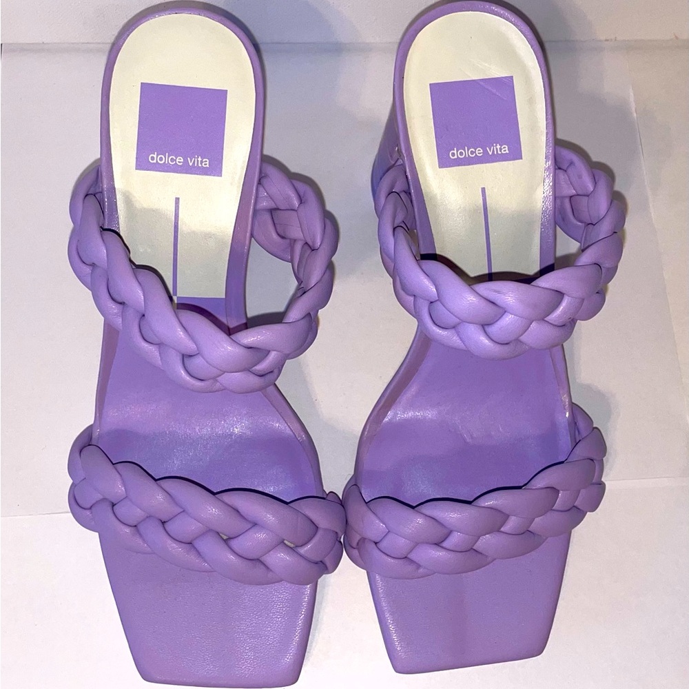 New Women's Dolce Vita Paily Heeled Sandals - Size: 6 - Color: Lilac Stella